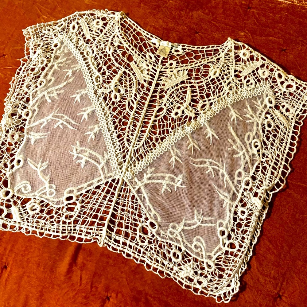 Ellison Crochet & Embroidered Top &/Or Cover Up, Womens *One Size*